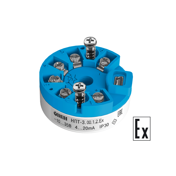 НПТ линейка нормирующих преобразователей для термометров сопротивления и термопар в головку датчика