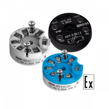 НПТ линейка нормирующих преобразователей для термометров сопротивления и термопар в головку датчика