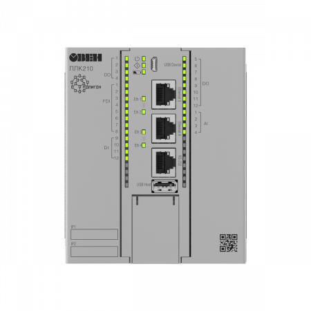 ПЛК210-PL программируемый контроллер с российской программной средой Полигон и резервированием