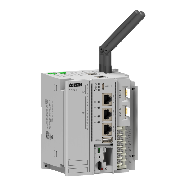 ПЛК210-4G высокопроизводительный программируемый контроллер для территориально распределенных систем